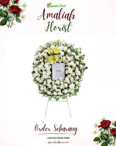 Krans Bunga Duka Cita di Rowolaku